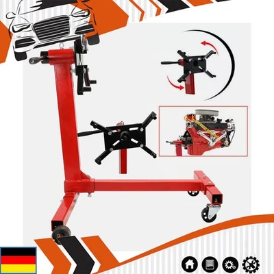 Motorständer Motorträger 360° drehbar AUTO für Werkstatt Motorhalter KFZ Motoren - Bild 1 von 4