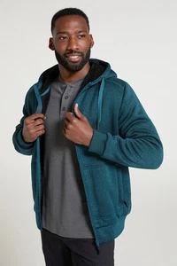 Mountain Warehouse Nevis Herren Hoodie mit Fellfutter weiches Fleece warm Sweatshirt - Bild 1 von 79