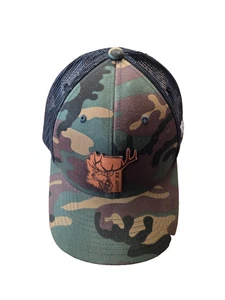 Camouflage Truckermütze Marke Bills Hunt Arizona Elch Patch Druckknopflasche - Bild 1 von 5