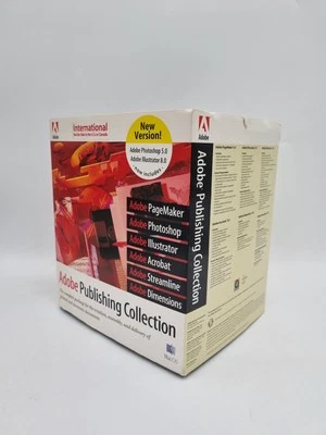 Adobe Publishing Collection for Macintosh Mac Photoshop 5, Illustrator 8 etc - image 1 of 4
