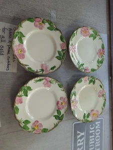 Franziskaner Wüstenrose Dessert/Brot Teller 4er Set Vintage Neu aus altem Lagerbestand - Bild 1 von 6