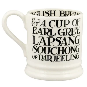 Becher: 1 x 300ml Emma Bridgewater Black Toast Frühstückstee 1/2 Pint Becher, Keramik - Bild 1 von 1