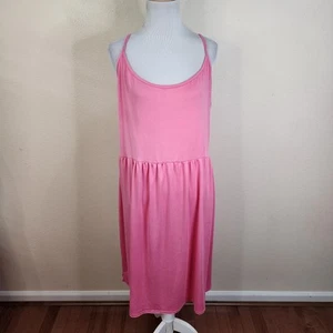 Boohoo Women's Pink Sundress Lightweight Bubblegum Pink Size 10 Sleeveless New - Picture 1 of 7