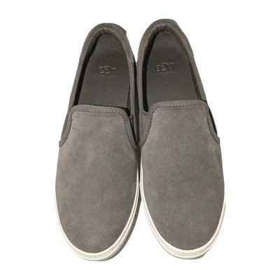 UGG Zapatos Jass Gamuza Zapatilla Sin Cordones Gris Zapato Mocasín Mujer Talla 8 A+ ¡Estado! Foto 1 de 4