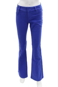 Alice + Olivia Womens Textured Zip Button Boot Cut Jeans Blue Size EUR 25 - Picture 1 of 7