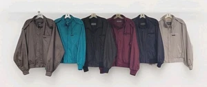 LOT OF 6 VINTAGE MEMBERS ONLY JACKETS CAFE RACER 80s 90s POLY COTTON MED-XL - Picture 1 of 12