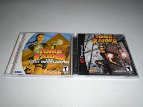 NEW/SEALED Tomb Raider Chronicles & USED The Last Revelation ☆☆ Sega Dreamcast