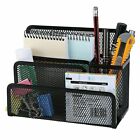 Mesh Desk Organizer Office Desktop Organizer with Pen Holder Metal Stationary US