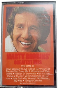 Marty Robbins, Greatest Hits Vol. 3, 1983 Cassette Rare Tape, Country Album - Picture 1 of 9