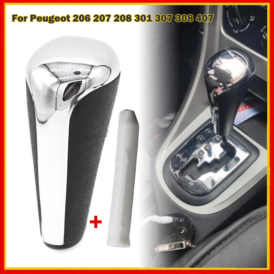 Automatic Gear Shift Knob Stick for Peugeot 206 207 208 301 307 308 407 2403EF Foto 1 de 4