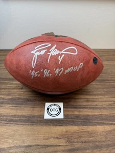 Green Bay Packers Brett Favre 3 Jugador Más Valioso Autografiado Firmado Duke Fútbol - Certificado de Autenticidad Favre - Imagen 1 de 3