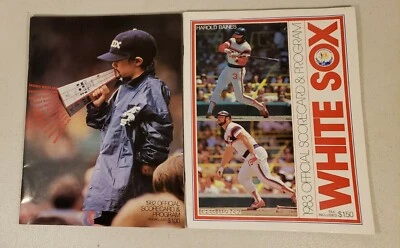 Vtg 1982, 1983 Chicago White Sox Program And Score Card - Image 1 of 4