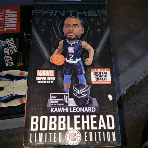 LOS ANGELES Clippers Kawhi Leonard Black Panther Bobblehead LIMITED EDITION Cover
