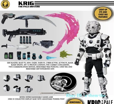 Figura limitada MEZCO TOYS Spartan Super Soldier White Krig-13 1/12 6′′ nuevo stock Foto 1 de 4