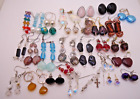 Lot+of+pierced+earrings+glass+crystal+etc+mostly+drop+dangle