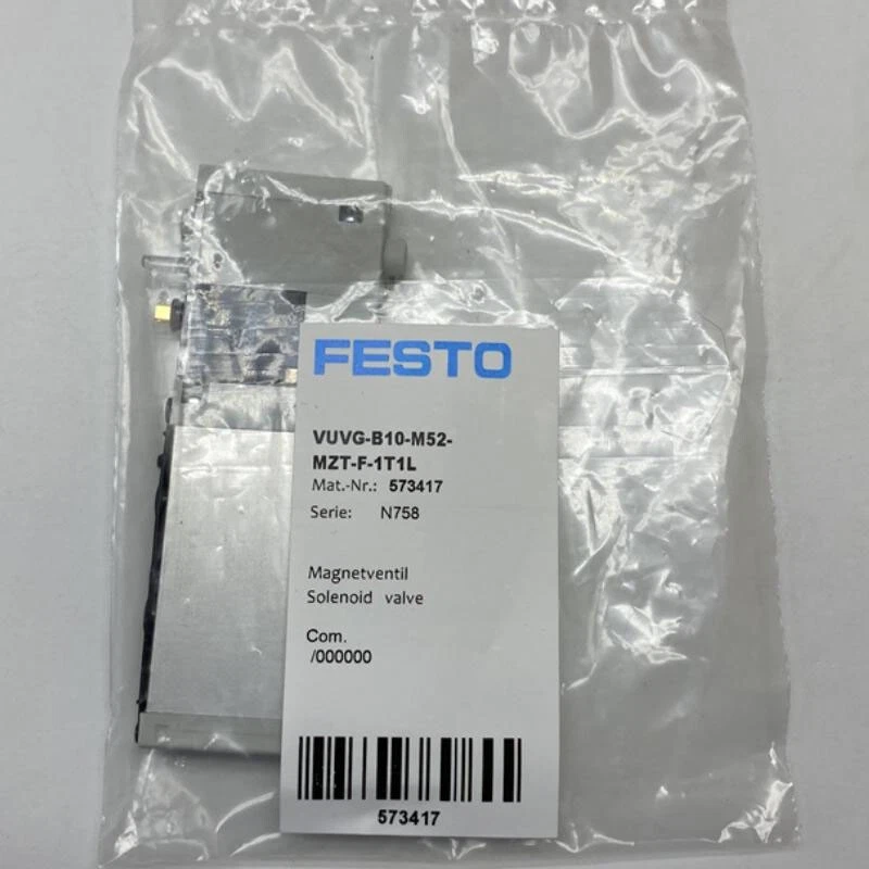 Brand New FESTO Solenoid Valve VUVG-B10-M52-MZT-F-1T1L 573417 - Image 1 of 1