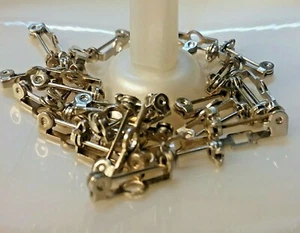 Jewelry Findings: NOS 30Pcs  13mm Brooch Pin Backs  08-01-2020 - Picture 1 of 7