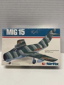 Vintage USAirfix MIG 15 Russian Jet Fighter Model Kit 1/72 10010 New Sealed - Picture 1 of 4
