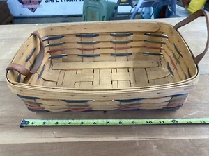 Vintage 2000 Longaberger Signed Bread Basket - Picture 1 of 4