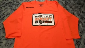 Medium Youth NWOT Getzlaf & Perry Learn To Play Hockey Anaheim Ducks Shirt - Picture 1 of 4