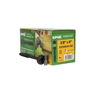 Spax PowerLags 3/8" X 6" Washer Head Exterior Structure Screws 25 pk. - Picture 1 of 1