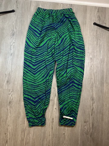 Zubaz Notre Dame Lounge Sweatpants Mens Large Multi Zebra Striped Polycotton Cover