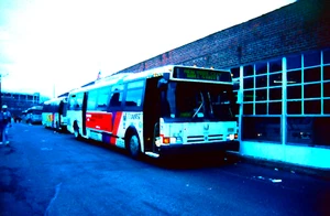ORIGINAL KODACHROME SLIDE NJ TRANSIT BUS FLXIBLE METRO #1816 WALL ST SIGN3/31/01 - Picture 1 of 1