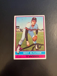 1976 TOPPS BASEBALL #235 BERT BLYLEVEN!! $ 1 VERSAND!! - Bild 1 von 2