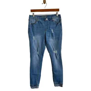 Copperfish Womens Distressed Mid Rise Pull On Jogger Jeans Size 6  - Imagen 1 de 8