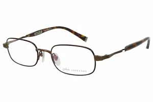 John Varvatos V140 Eyeglasses Men's Brown/Havana Full Rim Optical Frame 50mm - Picture 1 of 5
