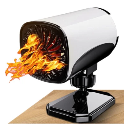 Car Heating Cooling Fan Defroster Demister 360° Rotating Heater Portable 2-Gears - Image 1 of 4