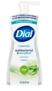 Dial Antibacterial & Sensitive, Foaming Hand Wash, Aloe Scent, 7.5 fl oz - Picture 1 of 1