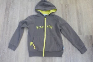 OFICIAL GIRLGUIDES BROWNIE UNIFORME CREMALLERA SUDADERA CON CAPUCHA TALLA 32" - Imagen 1 de 4