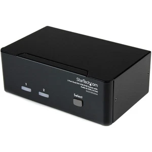 StarTech.com DVI KVM Switch with Audio & USB 2.0 Hub – 2-Port USB KVM Switch - 1 - Afbeelding 1 van 4