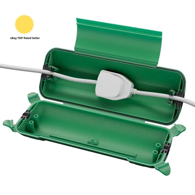 Extension Cord Safety Cover, IP44 Waterproof Connection Box, Weatherproo - Image 1 of 4