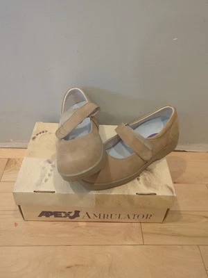 Zapato Apex Marfil Mujer Talla 7 W Ambulador Mary Jane Gancho Correa Cómodo Cojín Foto 1 de 4