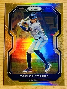 2021 Panini Prizm Tier II CARLOS CORREA #39 RC Neon Orange Prizm /100 Astros - Picture 1 of 2