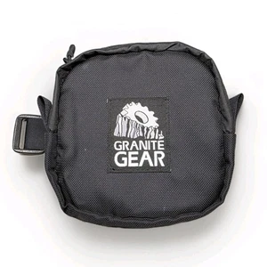 GRANITE GEAR Belt Pocket Black Zip Pouch Hiking Climbing Tactical Strap Accessor - Picture 1 of 7