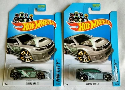 2014 Hot Wheels Regular Treasure Hunt Subaru WRX STI Lot of 2 - Image 1 of 4