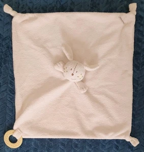 Mamas & Papas Parsnip Bunny Comforter Blankie Teether Rattle Cream - Picture 1 of 12