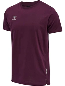 hummel hmlMOVE Grid Cotton T-Shirt S/S Maglietta, Vino D'uva, S Male-S - Foto 1 di 4