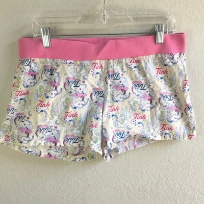 Disney винтажный Y2K VTG 2000-х Tinker Bell McBling графический PJ короткие шорты большой - Изображение 1 из 4