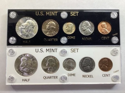 1962 P & D US Mint Uncirculated Mint Set in Capital Holders 10 Coins 091125 60er - Image 1 of 4