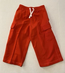 Hanna Andersson Orange Cropped Pants Long Shorts size 140 EUC 40958 - Picture 1 of 3