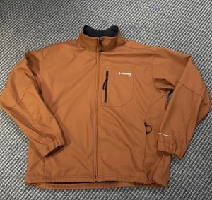 Columbia GRT Light Weight Fleece Lined Zip Front Jacket Men’s XL Burnt Orange - Picture 1 of 9