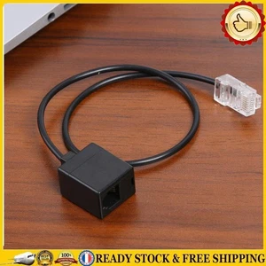 RJ45 8P8C Male to RJ11 6P4C Female Adapter Audio Converter Cable for Headset Hot - Afbeelding 1 van 11