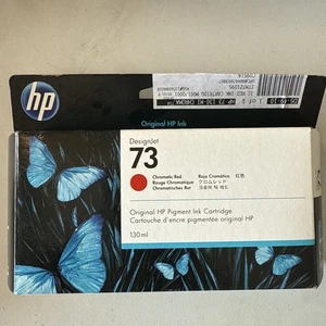 Genuine HP 73 Chromatic Red Ink 130 ml Factory Sealed EXP 2022 (CD951A) - Afbeelding 1 van 5