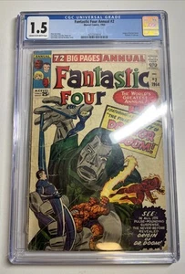 Marvel 1964 Fantastic Four Annual #2 CGC 1.5 Origin of Doctor Doom Comic Book - Bild 1 von 12