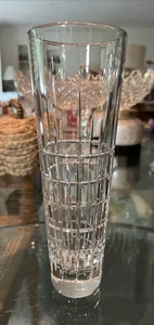 "Florero Ralph Lauren cristal cóctel fiesta a cuadros 8""" - Imagen 1 de 8