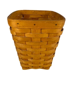 2001 Longaberger Medium Spoon Basket – Woven Wood Collectible Made in USA - Picture 1 of 4